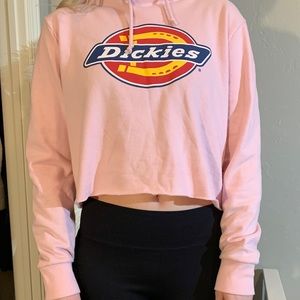 DICKIES || Cropped Pink Hoodie